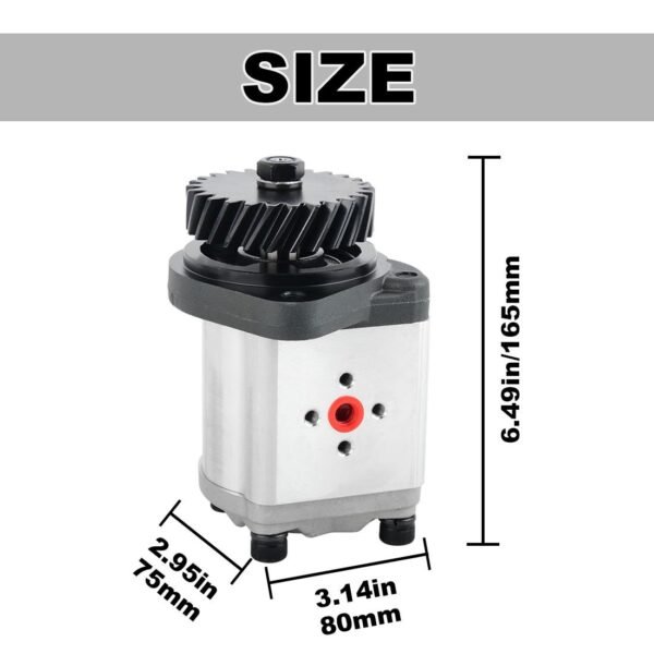 Hydraulic Pump F0NN600AA Compatible with New Holland 5640 6640 7740 7840 8240 8340 LB115 TS100 TS110 TS115 TS90 - Image 2