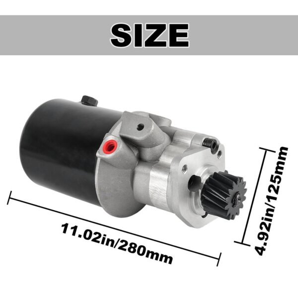 Power Steering Pump 523092M91 897147M95 897147M92 897146M94 Compatible with Massey Ferguson 30,31,165,175,382,50C，50D,6500 A4.236，A4.248. - Image 2
