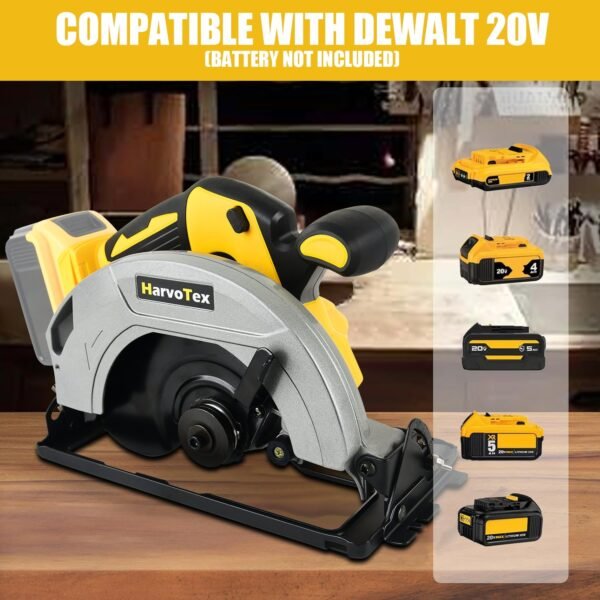 Brushless circular saw Suitable for 20V Dewalt battery 7 inch manual circular saw - Image 6