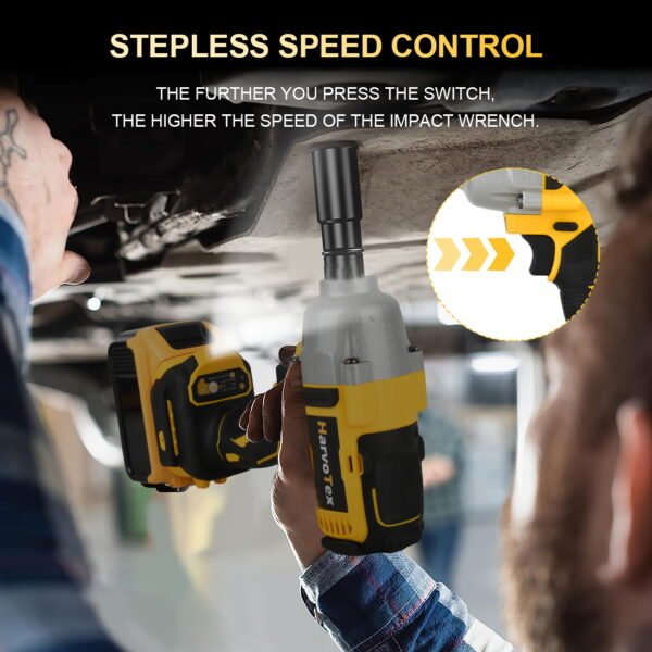 20V Cordless Tools Multifunction 1/2"  Brushless Electric Impact Wrench Torque 1000N.m for Dewalt 20V Battery (No Battery) - Image 8